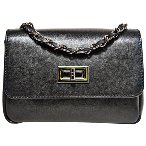 Mini Bag - Pelle Saffiano nero