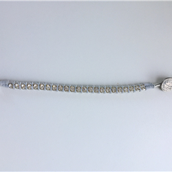 Bracciale in vera pelle con cristalli swarovski
