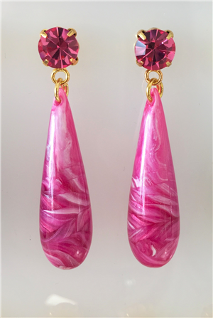 Gocce tonde rosa fucsia marmor