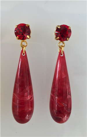 Gocce tonde rosso marmor