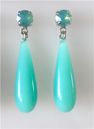 Gocce tonde verde tiffany